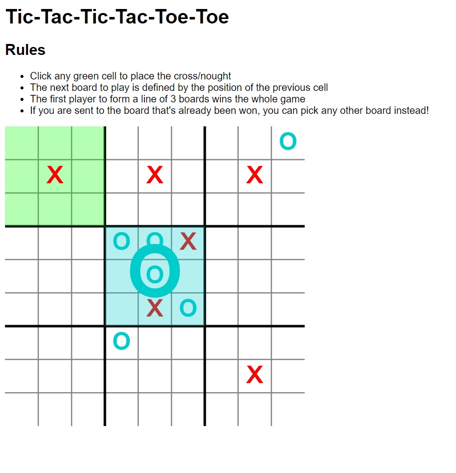 Alpha Zero General playing Tic Tac Toe in p5 using tf.js — J